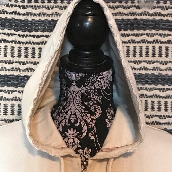 Vintage 1990’s Element Short Sleeve Zip Up Hoodie Sweatshirt w/ appliqué S - M - Picture 8 of 13